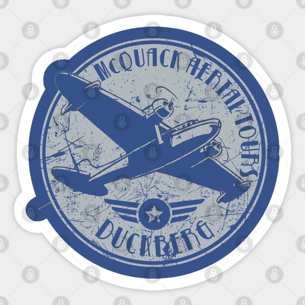 McQuack Aerial Tours Sticker by PopCultureShirts